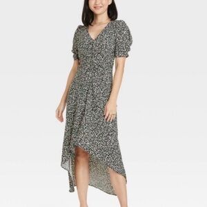 NWT Crepe Short-Sleeve Midi Dress -  a new day
